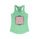 Mamas Let Your Babies Grow Up To Be Cowboys Tank Top Tank Top The Cinchy Cowgirl - Print XS Solid Mint