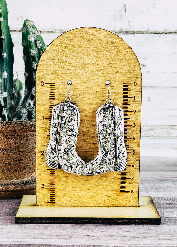 Sparklin' Boot Earring Measurements