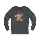 Praying Cowgirls Club Long Sleeve Tee Long-sleeve The Cinchy Cowgirl - Print S Asphalt