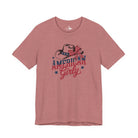 Patriotic American Girly Short Sleeve Tee Graphic Tee The Cinchy Cowgirl - Print Heather Mauve XS