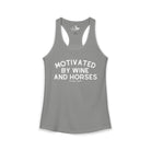 Motivated By Wine & Horses Tank Top Tank Top The Cinchy Cowgirl - Print XS Heather Grey