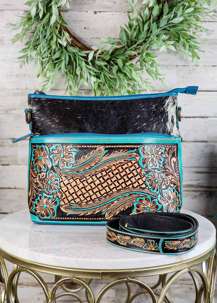 Turquoise & White Beaded Western Purse Strap – The Cinchy Cowgirl