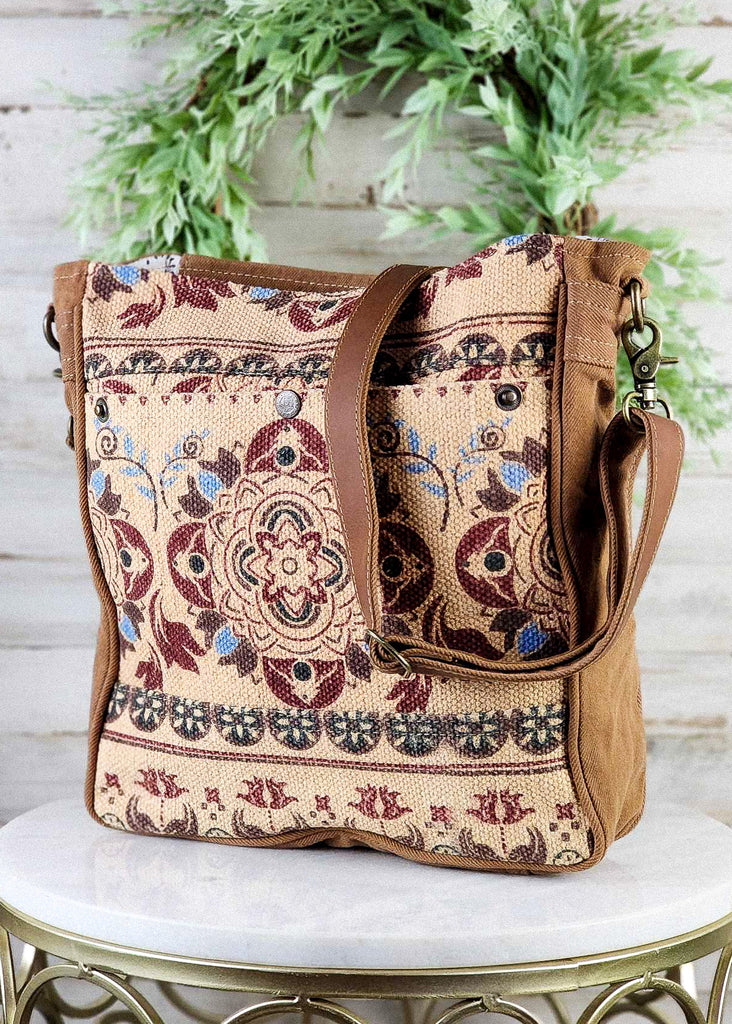 Vintage Pattern Shoulder Handbag Crossbody Handbag Myra   