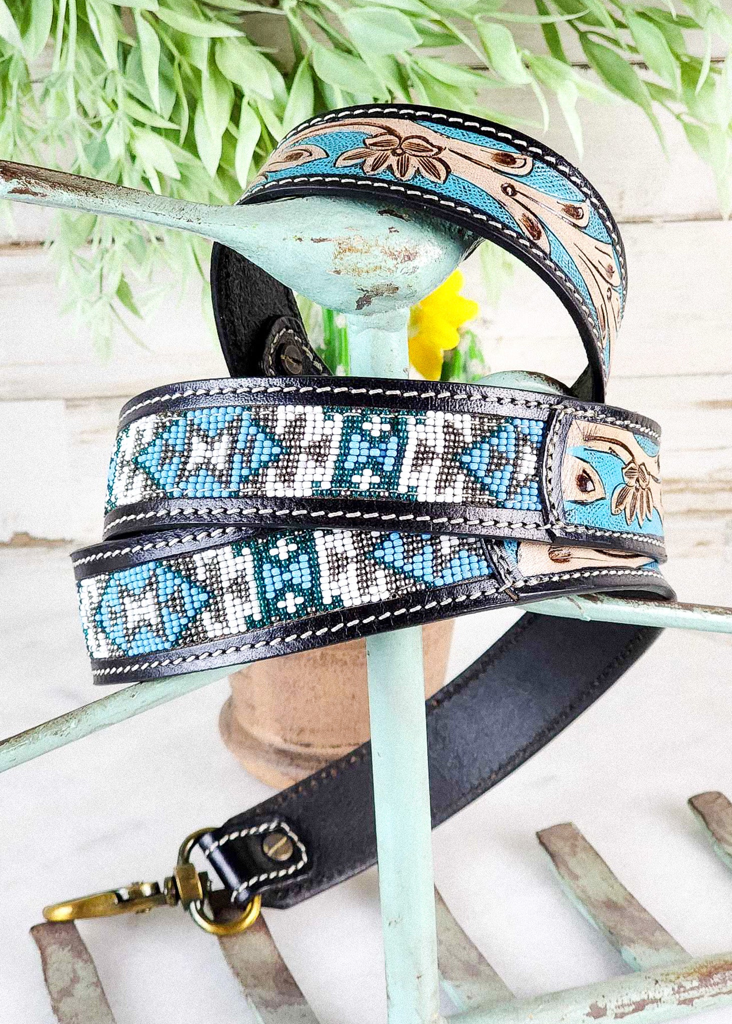 Turquoise & White Beaded Western Purse Strap – The Cinchy Cowgirl