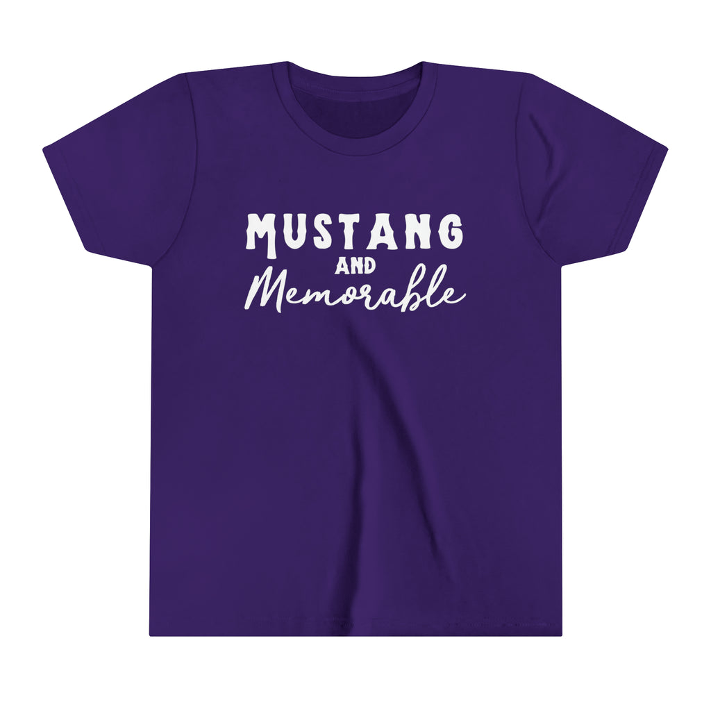 Mustang & Memorable Youth Tee Purple