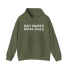 Bay Mares Break Souls Hoodie Hoodie The Cinchy Cowgirl - Print Military Green S