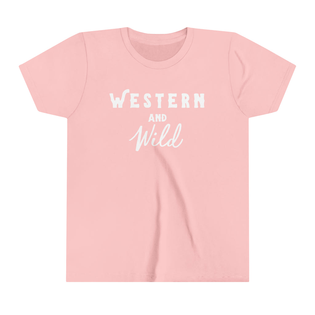 Western & Wild Youth Tee Pink