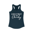 Chestnut & Cheeky Racerback Tank Horse Color Shirts Printify XS Solid Midnight Navy 