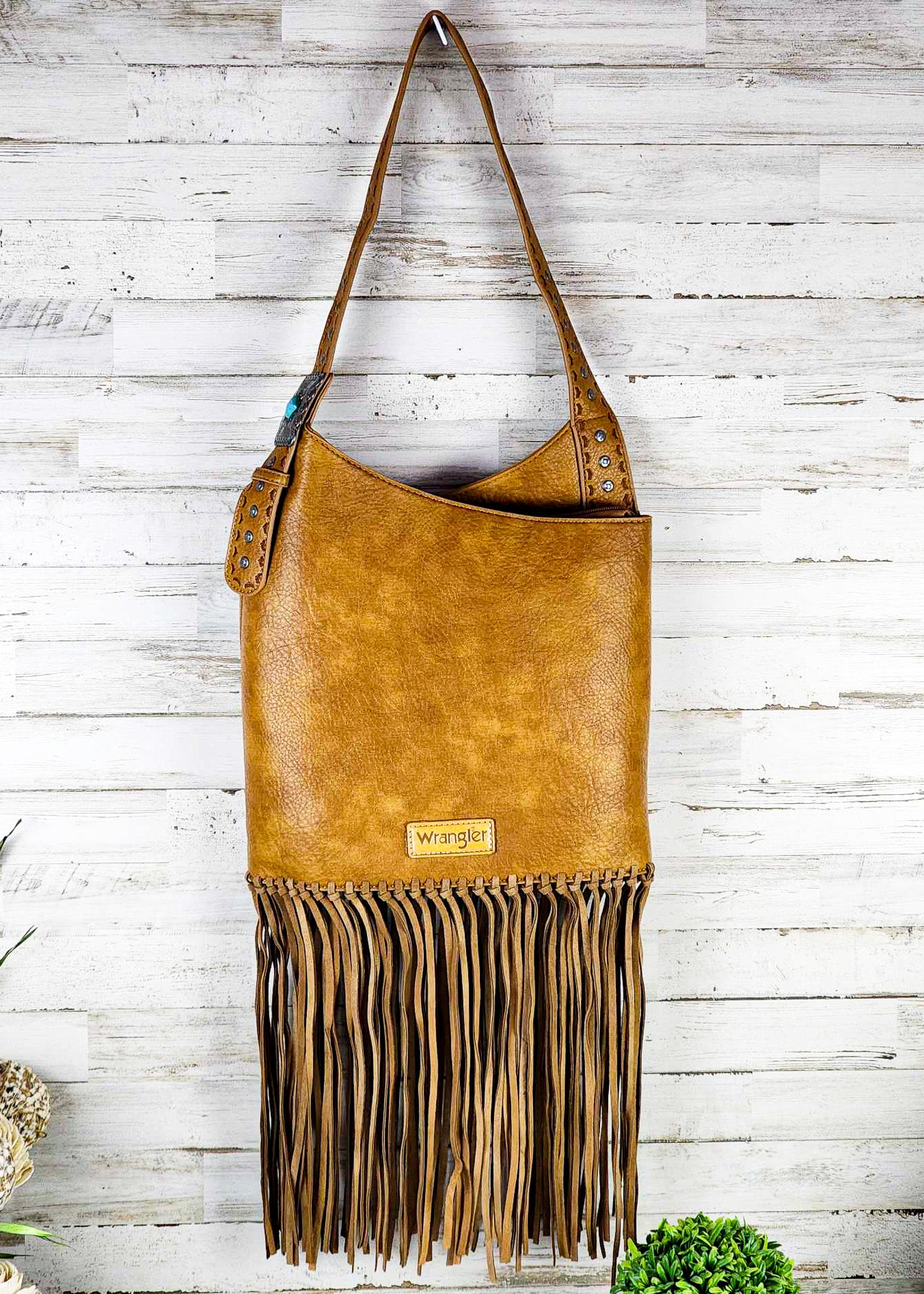 Boho Stylish Faux Suede Fringe Cross Body Bag