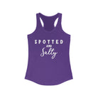 Spotted & Salty Racerback Tank Horse Color Shirts Printify XS Solid Purple Rush