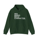 Red Mares Build Character Hoodie Hoodie The Cinchy Cowgirl - Print Forest Green S