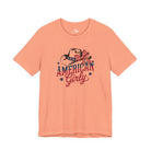 Patriotic American Girly Short Sleeve Tee Graphic Tee The Cinchy Cowgirl - Print Sunset XS
