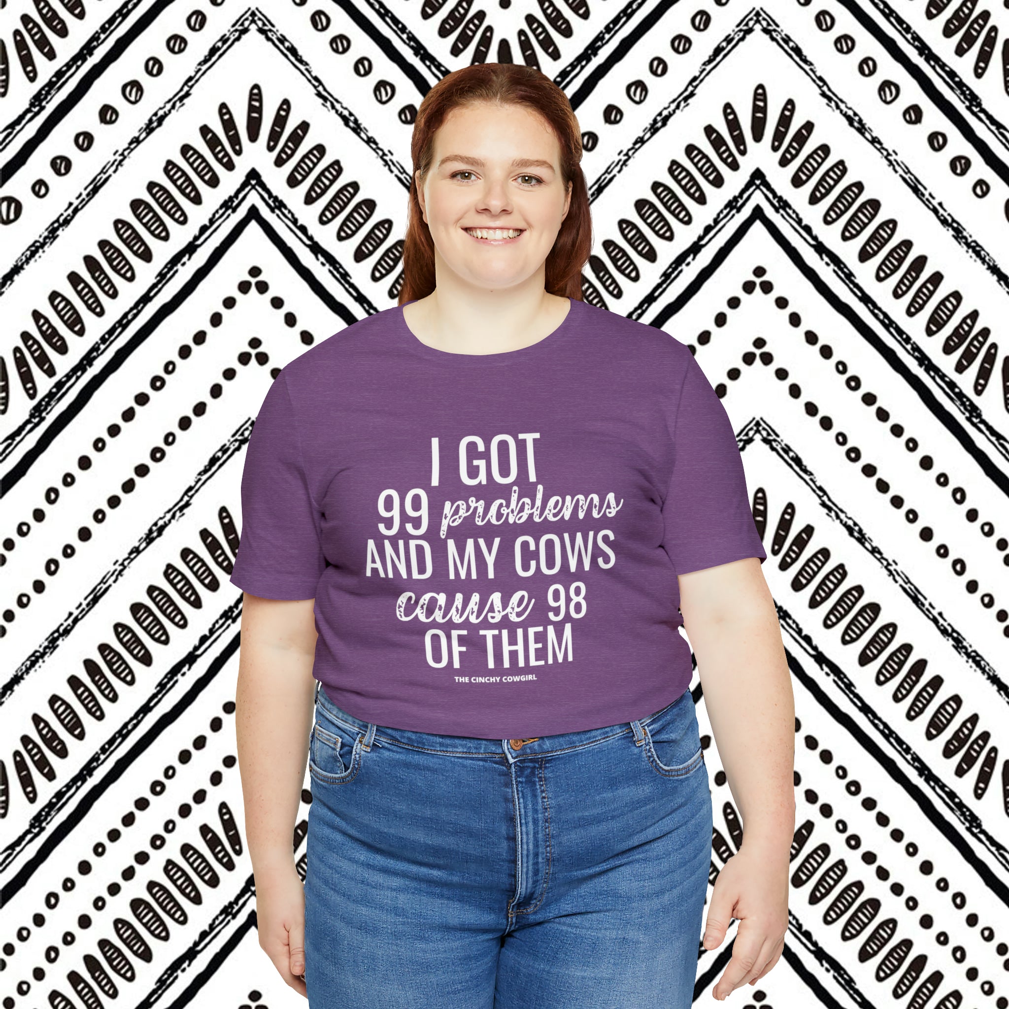 Cow Problems Short Sleeve Tee tcc graphic tee Printify   