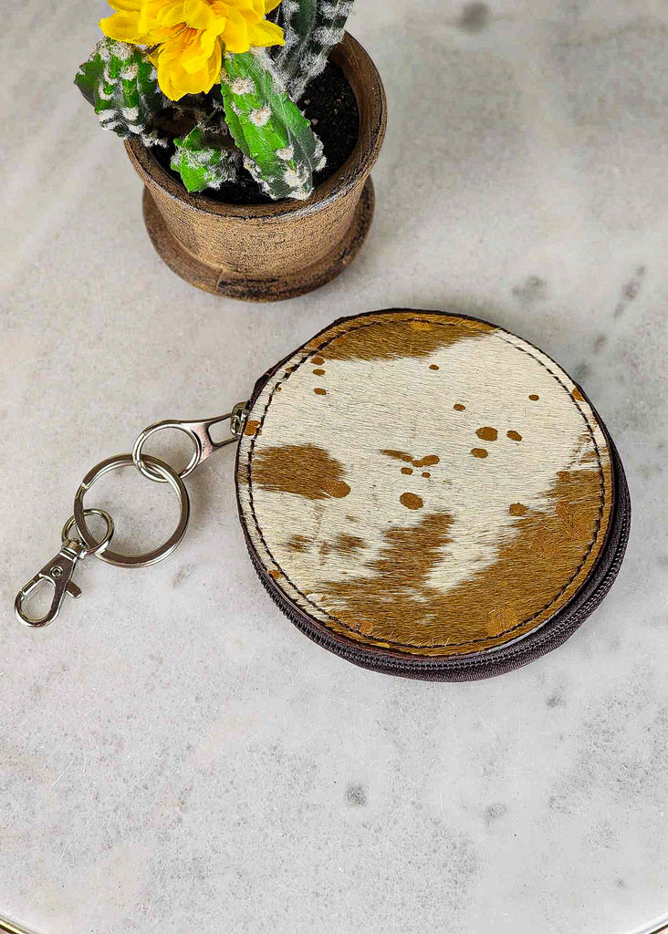 Key Chain Metallic Cowhide Card Holder Card Holder Shiloh   