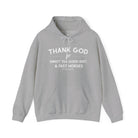 Thank God For Sweet Tea, Good Dirt, & Fast Horses Hoodie Hoodie The Cinchy Cowgirl - Print Sport Grey S