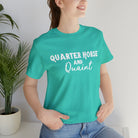 Quarter Horse & Quaint Short Sleeve Tee Horse Color Shirt Printify Teal XS 