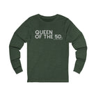 Queen Of The 5D Long Sleeve Tee Long-sleeve The Cinchy Cowgirl - Print S Heather Forest