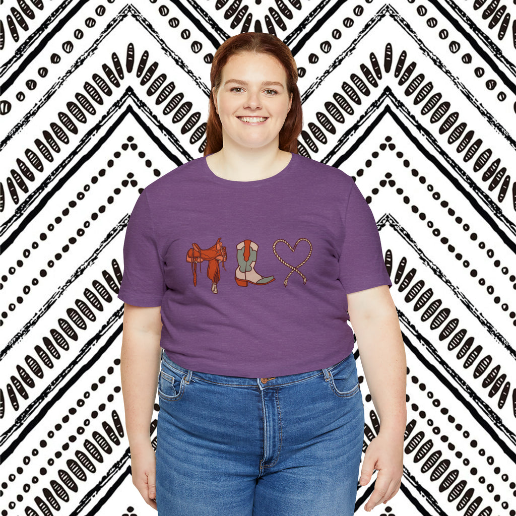 Western Love Short Sleeve Tee Plus Size