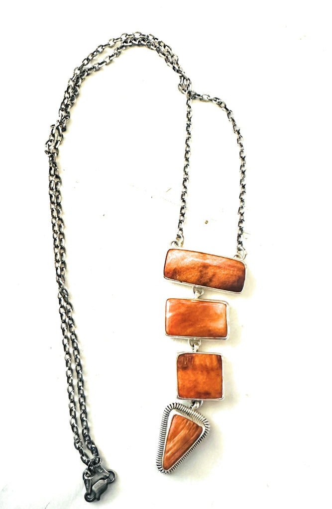 Stones of Fire Necklace NT jewelry Nizhoni Traders LLC   