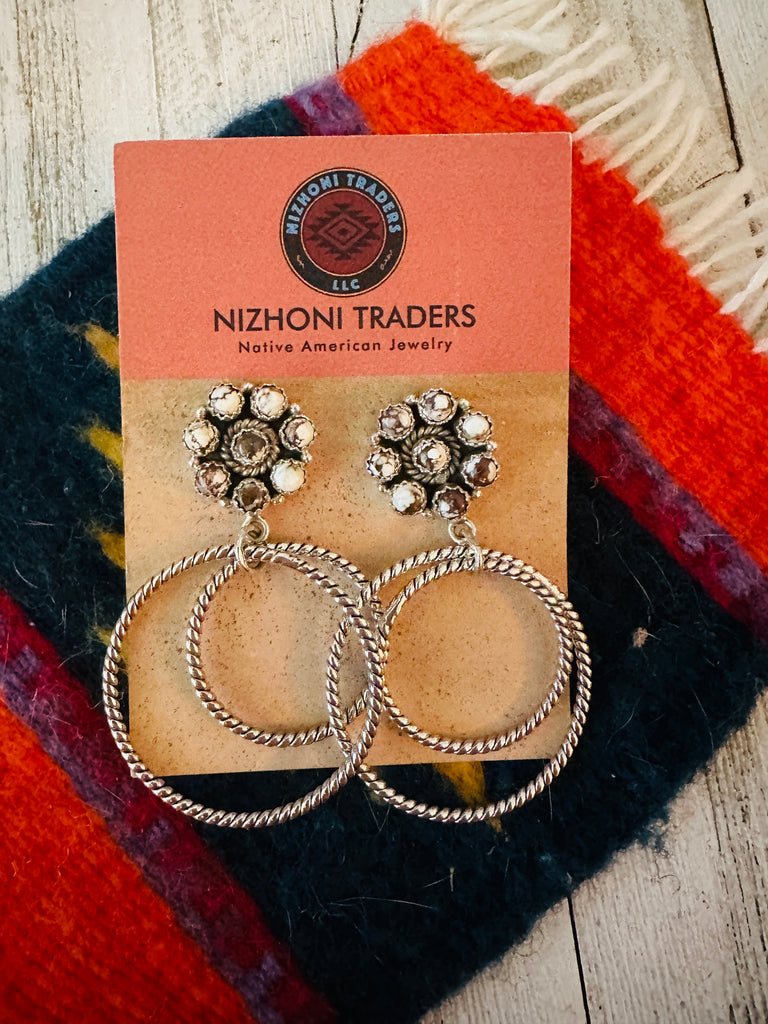 Wild Desert Hoop Earrings NT jewelry Nizhoni Traders LLC   