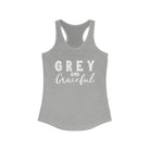 Grey & Graceful Racerback Tank Horse Color Shirts Printify XS Heather Grey 