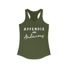 Appendix & Audacious Racerback Tank Horse Color Shirts Printify XS Solid Military Green