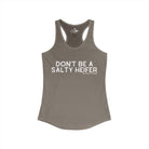 Don't Be A Salty Heifer Tank Top Tank Top The Cinchy Cowgirl - Print XS Solid Warm Gray