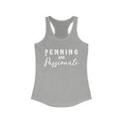 Penning & Passionate Racerback Tank Horse Riding Discipline Tee Printify XS Heather Grey 