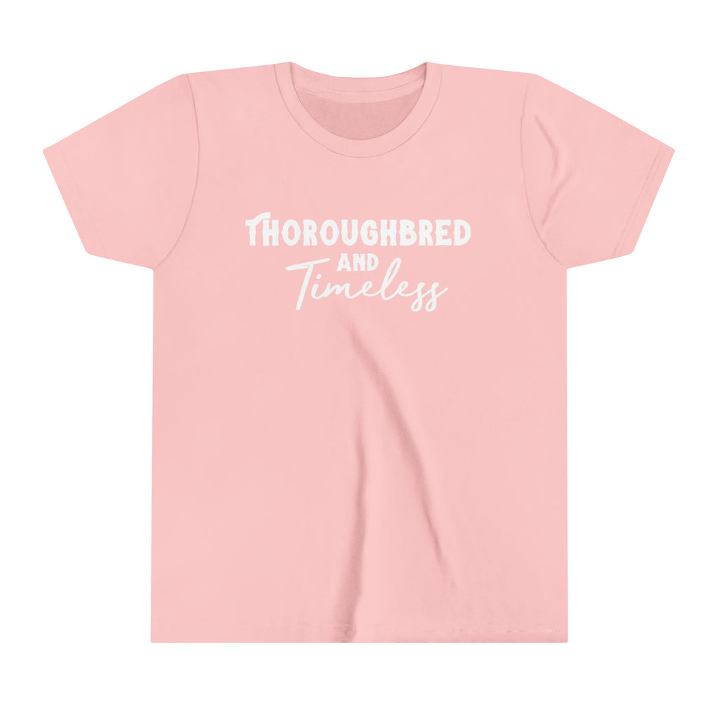 Thoroughbred & Timeless Youth Tee Pink