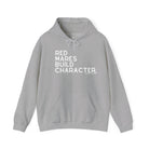 Red Mares Build Character Hoodie Hoodie The Cinchy Cowgirl - Print Sport Grey S