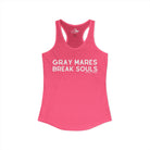 Gray Mares Break Souls Tank Top Tank Top The Cinchy Cowgirl - Print XS Solid Hot Pink