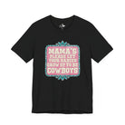 Mama's Please Let Your Babies Short Sleeve Tee Graphic Tee The Cinchy Cowgirl - Print Black XS