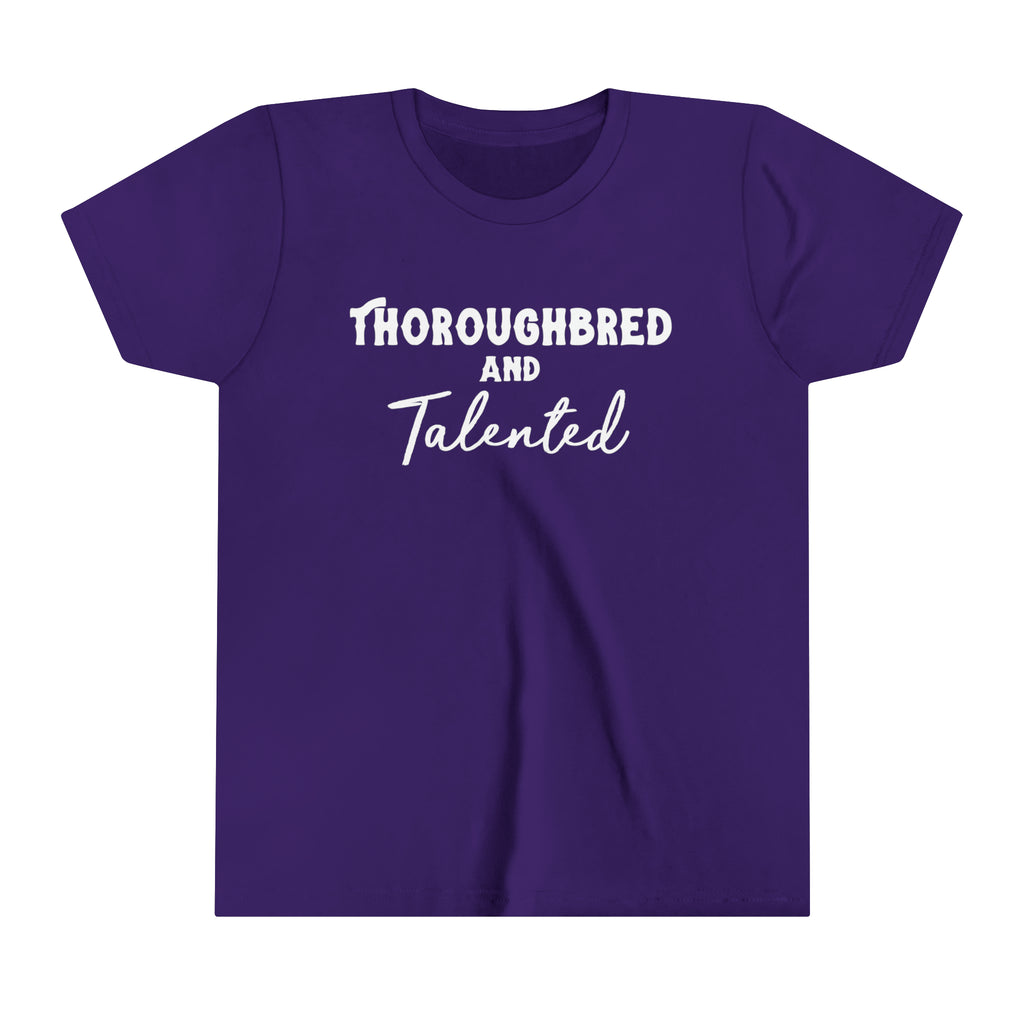 Thoroughbred & Talented Youth Tee Purple