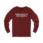 Margaritas & Mares Long Sleeve Tee Long-sleeve The Cinchy Cowgirl - Print S Cardinal