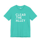 Clear The Alley Short Sleeve Tee Graphic Tee The Cinchy Cowgirl - Print Teal XS