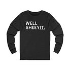 Well Sheeyit Long Sleeve Tee Long-sleeve The Cinchy Cowgirl - Print S Dark Heathered Gray