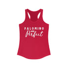Palomino & Perfect Racerback Tank Horse Color Shirts Printify XS Solid Red 