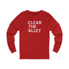 Clear The Alley Long Sleeve Tee Long Sleeve Graphic Tee The Cinchy Cowgirl - Print S Red