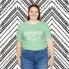 Barrels & Blessed Short Sleeve Tee Horse Riding Discipline Tee Printify   