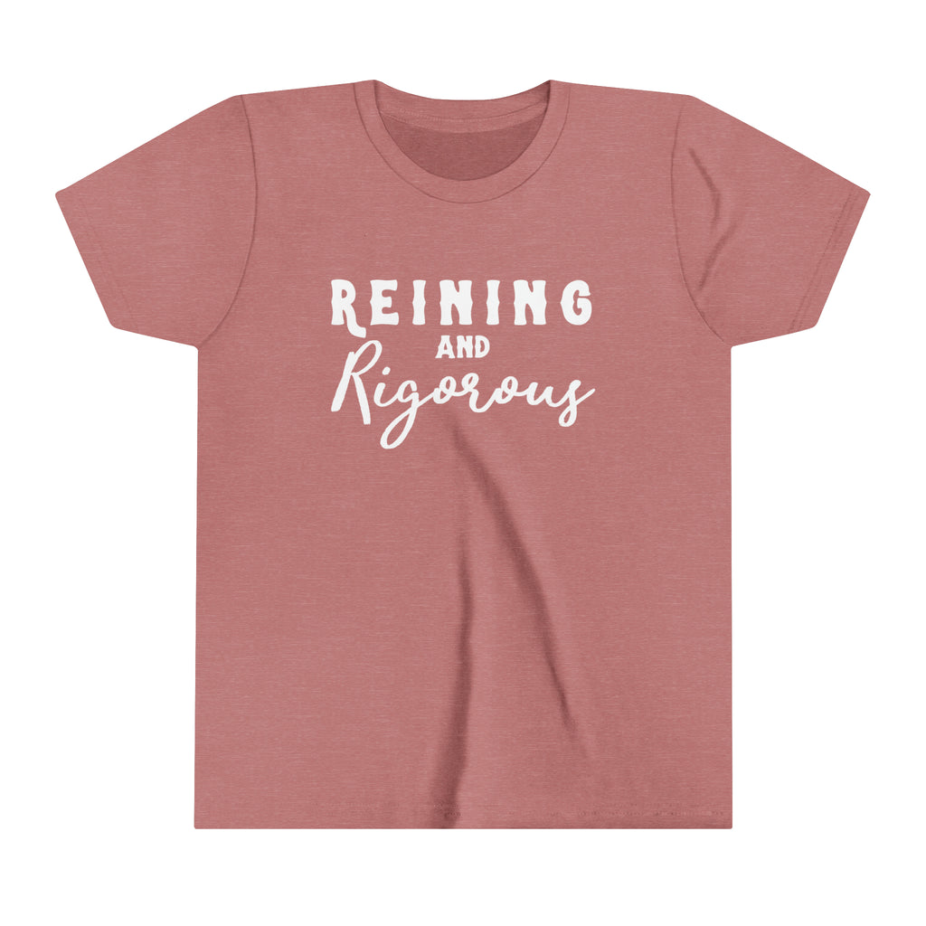 Reining & Rigorous Youth Tee Mauve