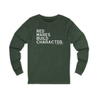 Red Mares Build Character Long Sleeve Tee Long-sleeve The Cinchy Cowgirl - Print S Heather Forest