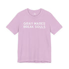 Gray Mares Break Souls Short Sleeve Tee T-Shirt The Cinchy Cowgirl - Print Lilac XS