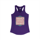 Mamas Let Your Babies Grow Up To Be Cowboys Tank Top Tank Top The Cinchy Cowgirl - Print XS Solid Purple Rush
