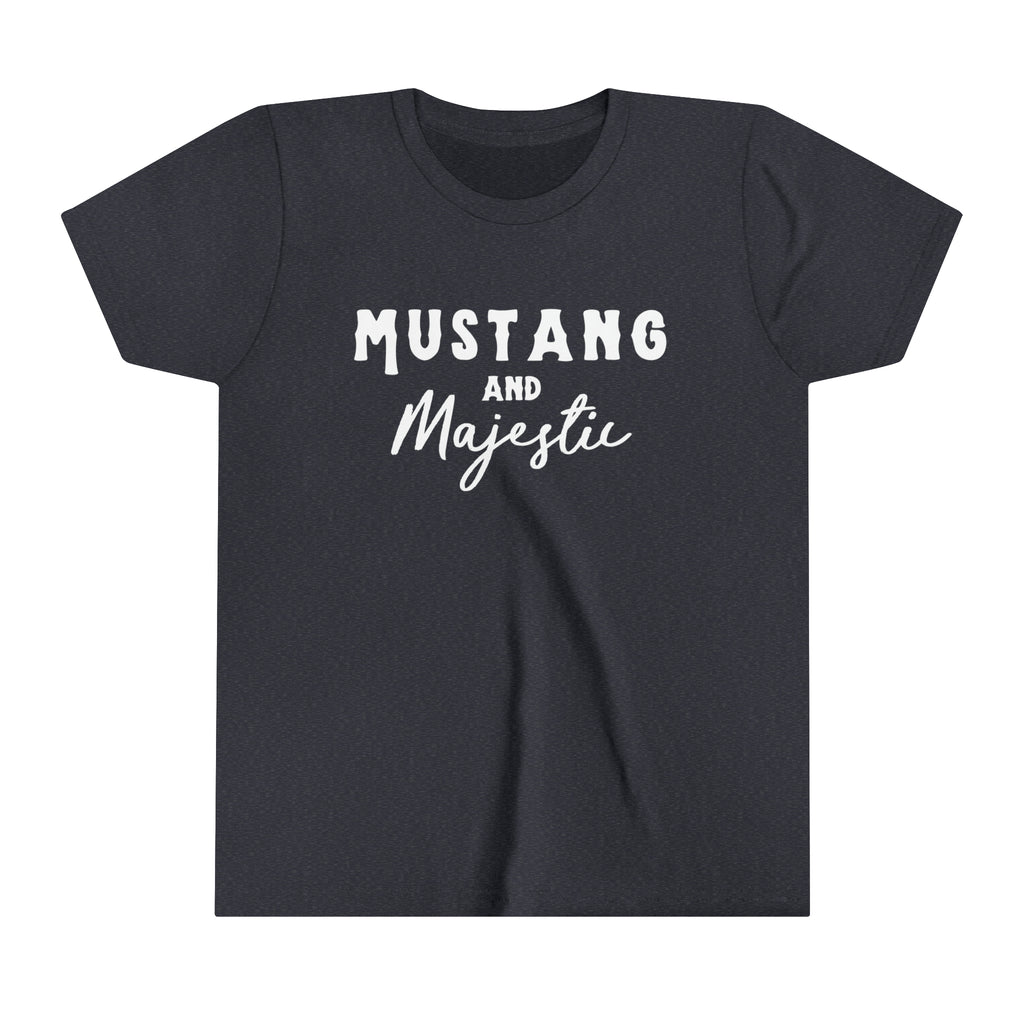 Mustang & Majestic Youth Tee Navy