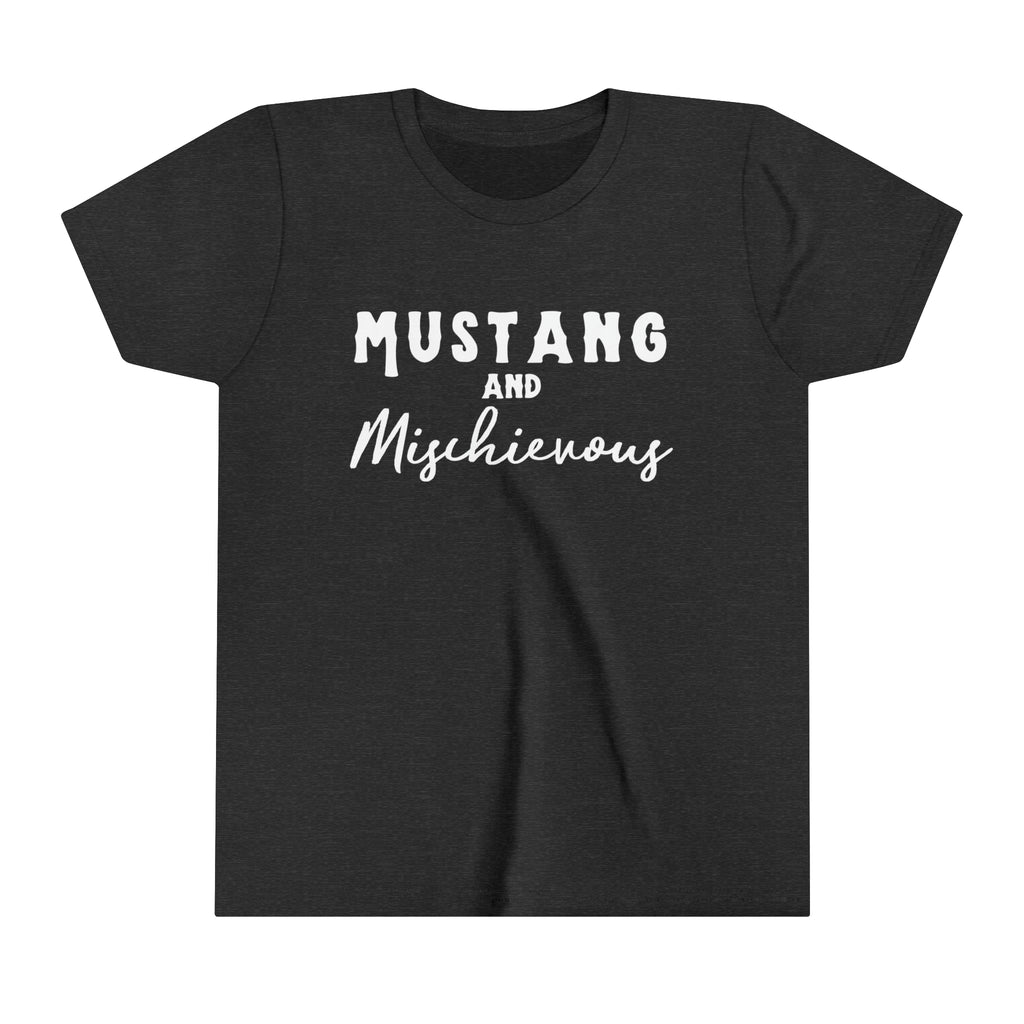 Mustang & Mischievous Youth Tee Dark Grey