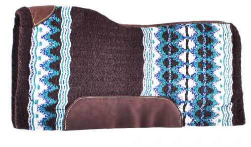 Brown & Teal Cross Design Memory Felt Saddle Pad – The Cinchy Cowgirl