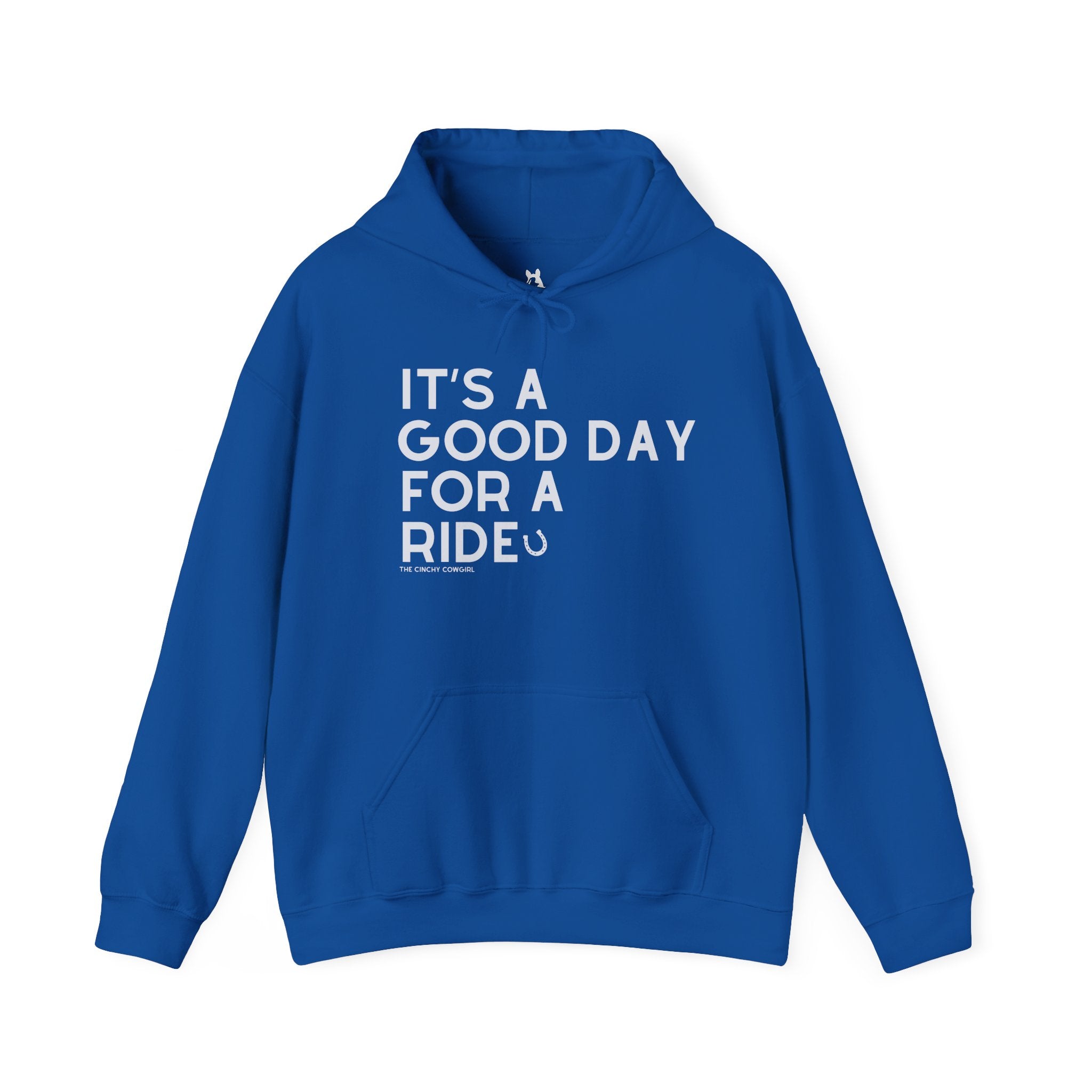 It's A Good Day For A Ride Hoodie Hoodie The Cinchy Cowgirl - Print Royal S