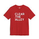 Clear The Alley Short Sleeve Tee Graphic Tee The Cinchy Cowgirl - Print Red XS