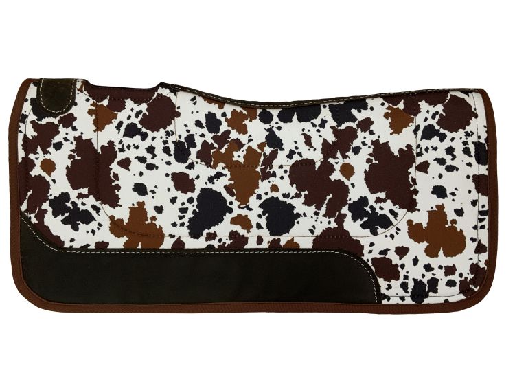 Nylon Cow Print Felt Saddle Pad western saddle pad Shiloh   