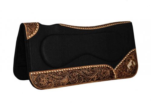 Praying Cowboy Inlay Felt Saddle Pad western saddle pad Shiloh